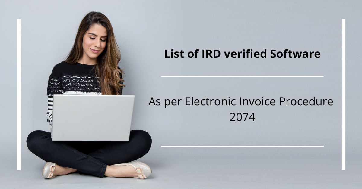 List of IRD verified Softwares (as per Electronic Invoice Procedure 2074)