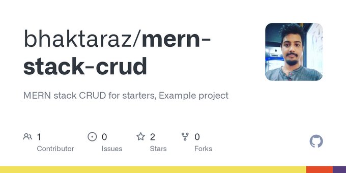 MERN Stack CRUD Example